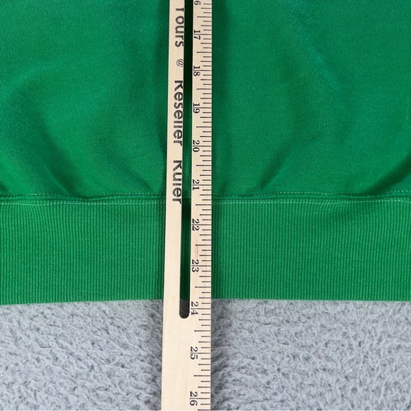 Playboy By Pacsun Sweatshirt Womens Small Green Crew Neck Embroidered Floral Y2K - Picture 7 of 9